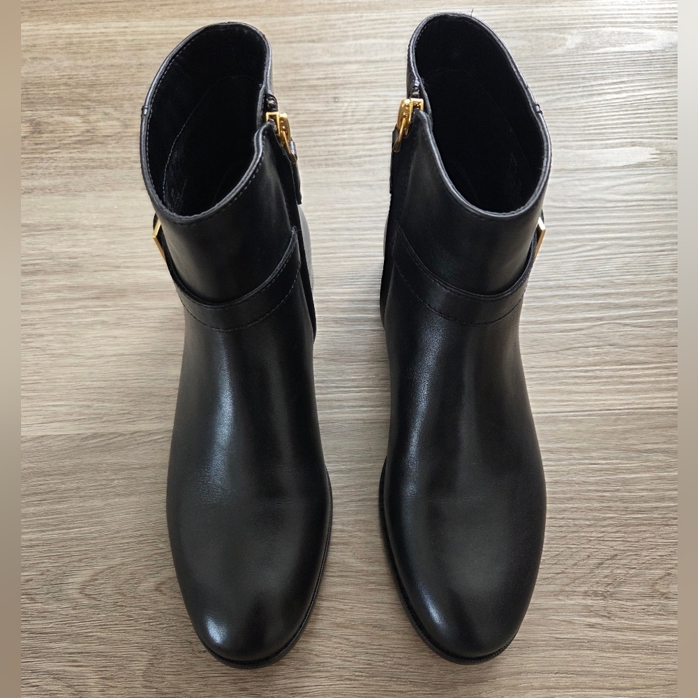 Lauren Ralph Lauren Brooke II burnished leather bootie - Picture 3 of 8
